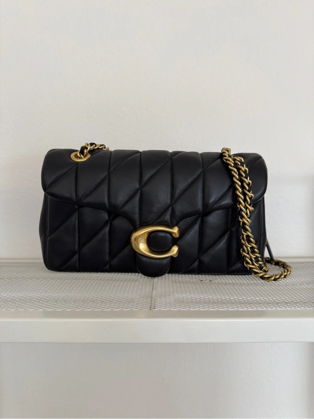 Coach Quilted Tabby 26 in Black - Picture 1 of 10